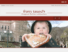 Tablet Screenshot of ischler-lebkuchen.at